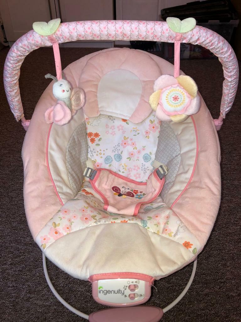 ingenuity baby bouncer pink